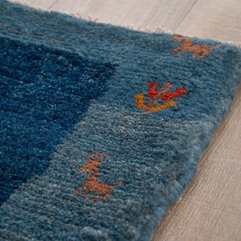 ギャッベ ペルシャ手織り絨毯 玄関マット 45×47cm – Persiadirect