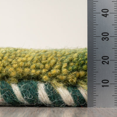 ギャッベ　ペルシャ手織り絨毯　座布団　40×39cm