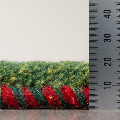 ギャッベ　ペルシャ手織り絨毯　座布団　39×40cm