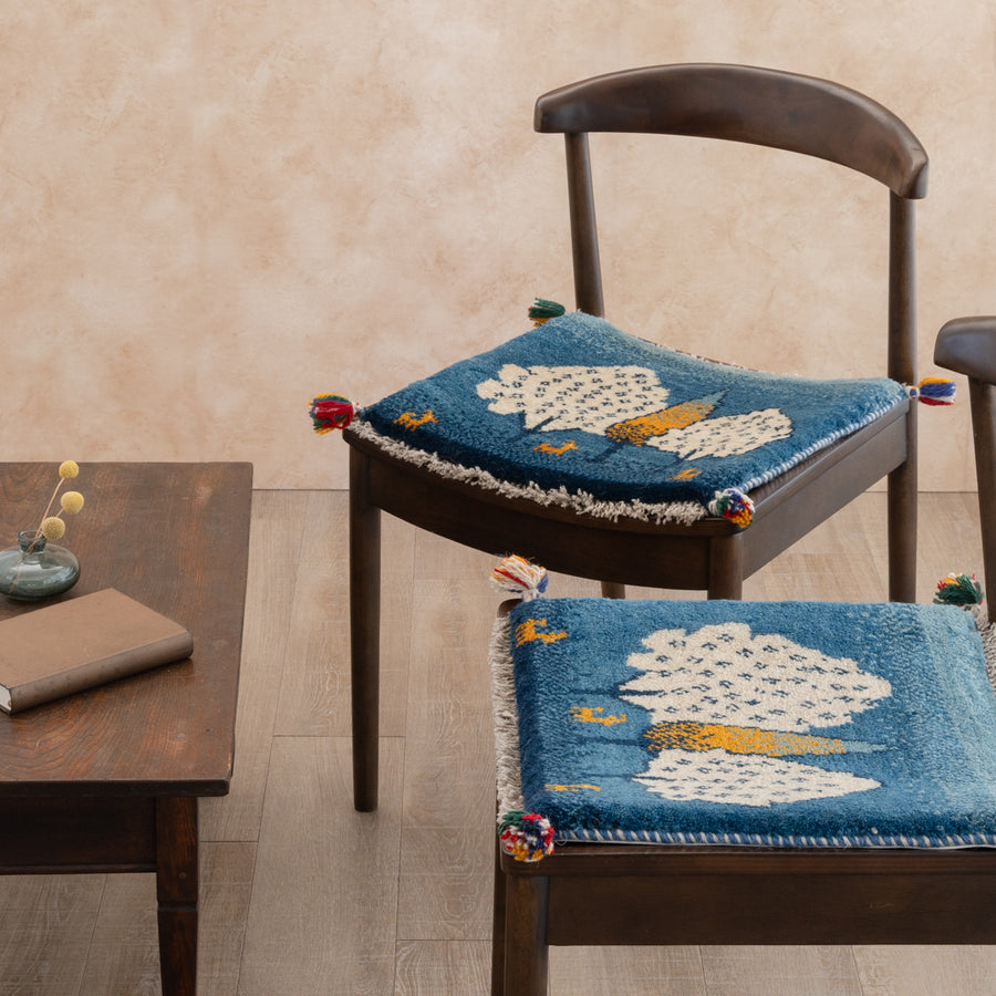 ペルシャ手織りギャッベ 約40×40cm 2枚セット – Persiadirect