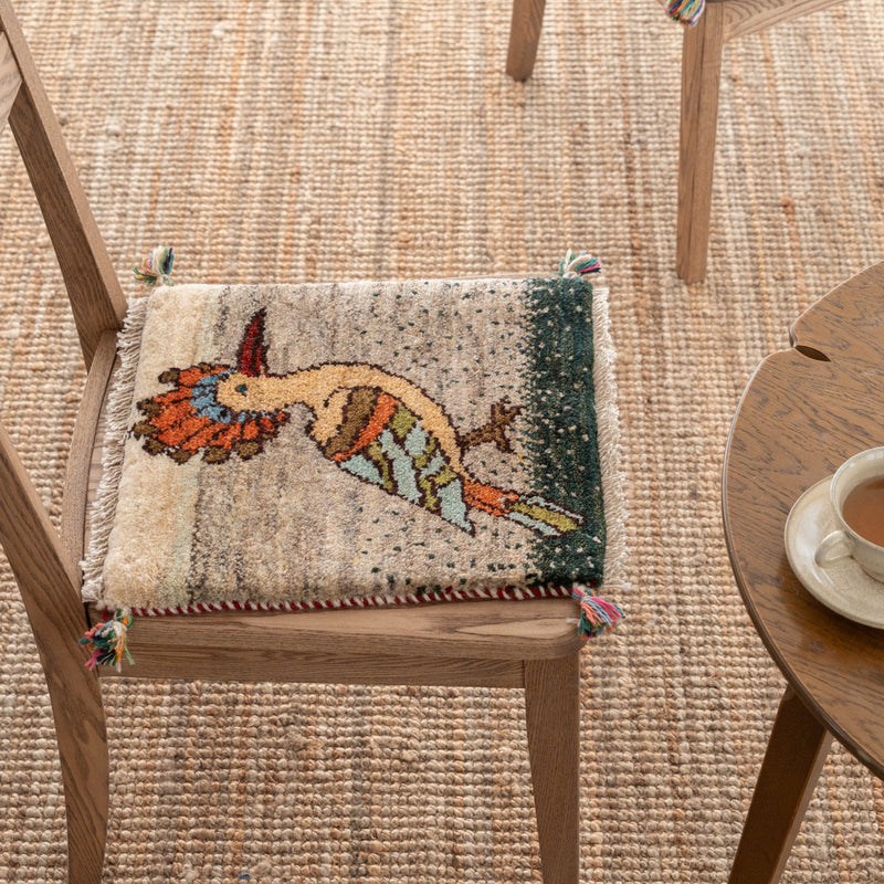 アシャイェール　ペルシャ手織りギャッベ 40×40cm 2枚セット ギャッベ ペルシャ手織り絨毯 座布団 39×40cm – Persiadirect