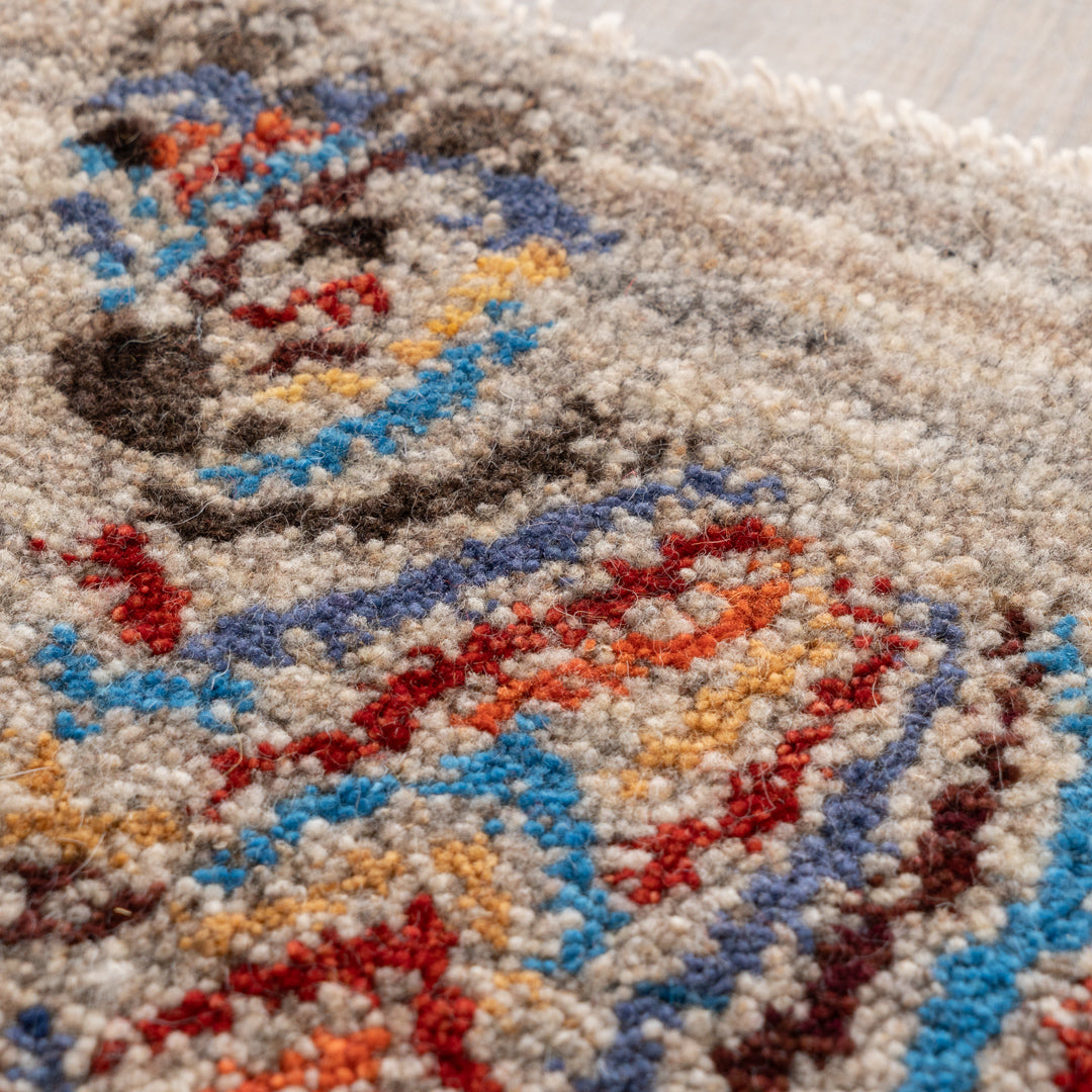 ペルシャギャベ　ペルシャ　手織　40×40 イラン　　ウール　絨毯　座布団 ギャッベ ペルシャ手織り絨毯 座布団 41×41cm – Persiadirect