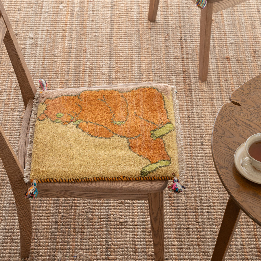 ギャッベ ペルシャ手織り絨毯 座布団 38×43cm – Persiadirect