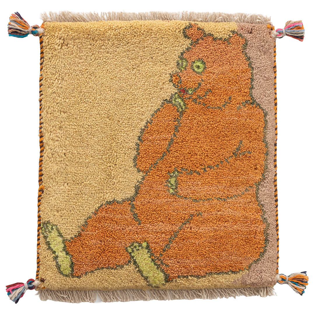 ギャッベ ペルシャ手織り絨毯 座布団 38×43cm – Persiadirect