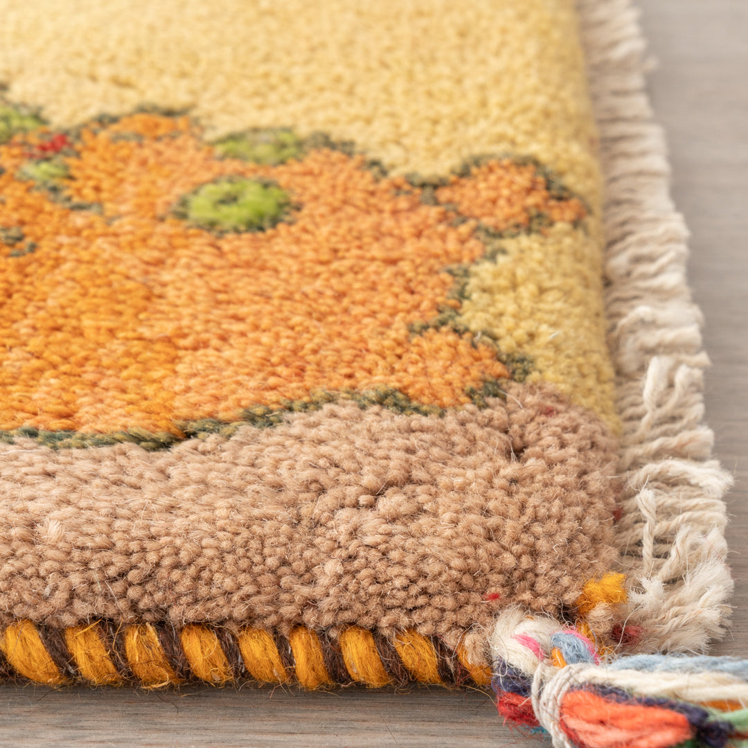 ペルシャ カーペット 43x38cm ギャッべ 座布団 手織り ギャべ ギャッベ ペルシャ手織り絨毯 座布団 38×43cm – Persiadirect
