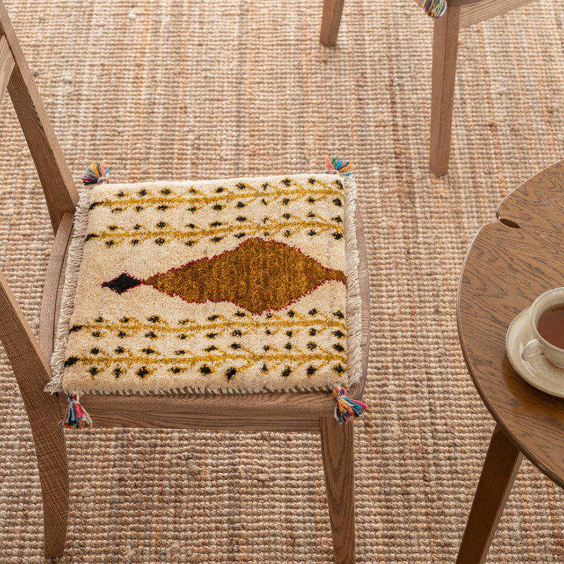 ペルシャ カーペット 43x38cm ギャッべ 座布団 手織り ギャべ ギャッベ ペルシャ手織り絨毯 座布団 41×38cm – Persiadirect