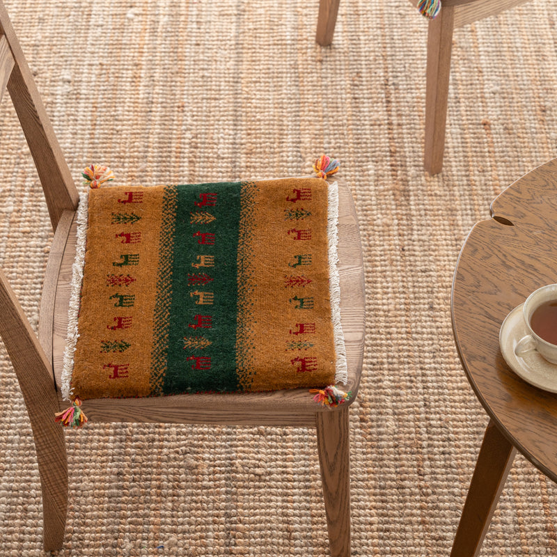 ギャッベ ペルシャ手織り絨毯 座布団 40×36cm – Persiadirect
