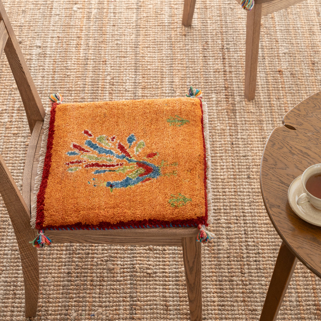 ペルシャギャツべ座布団サイズ　2枚 ギャッベ ペルシャ手織り絨毯 座布団 42×40cm – Persiadirect