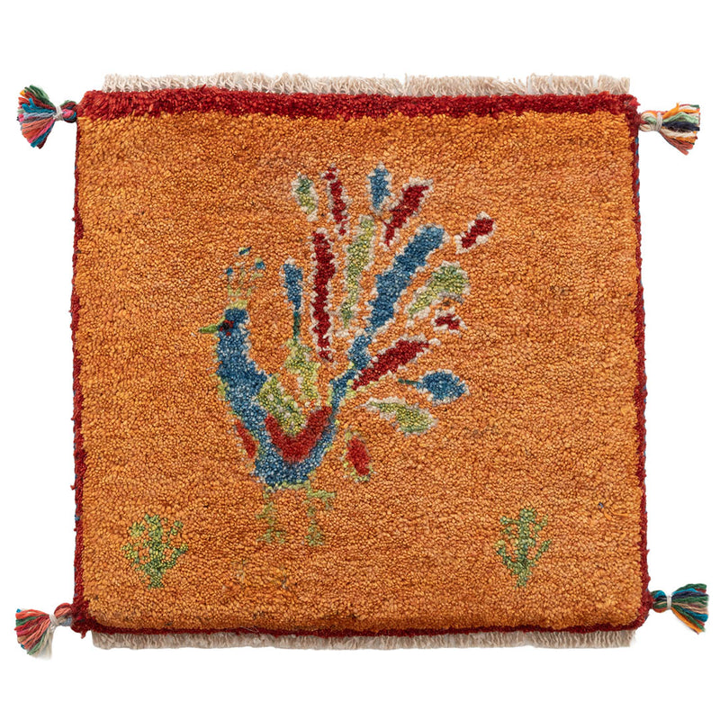 ギャッベ ペルシャ手織り絨毯 座布団 42×40cm – Persiadirect