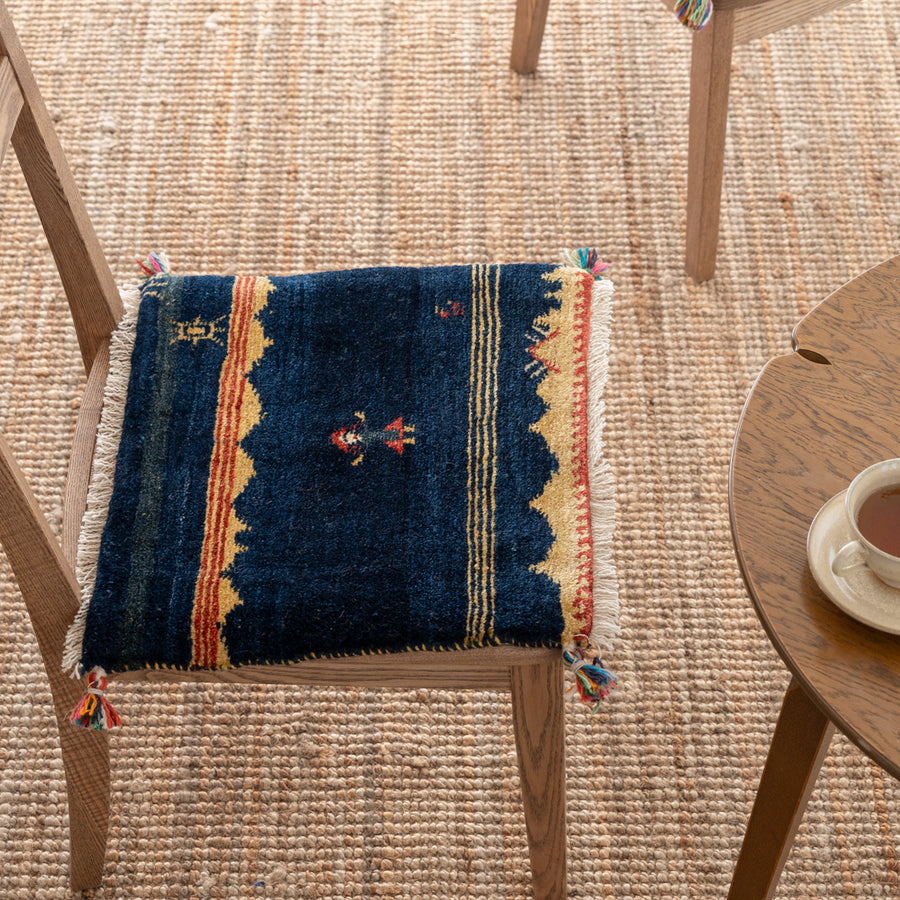 ペルシャ手織りギャッベ 約40×40cm 1枚 – Persiadirect