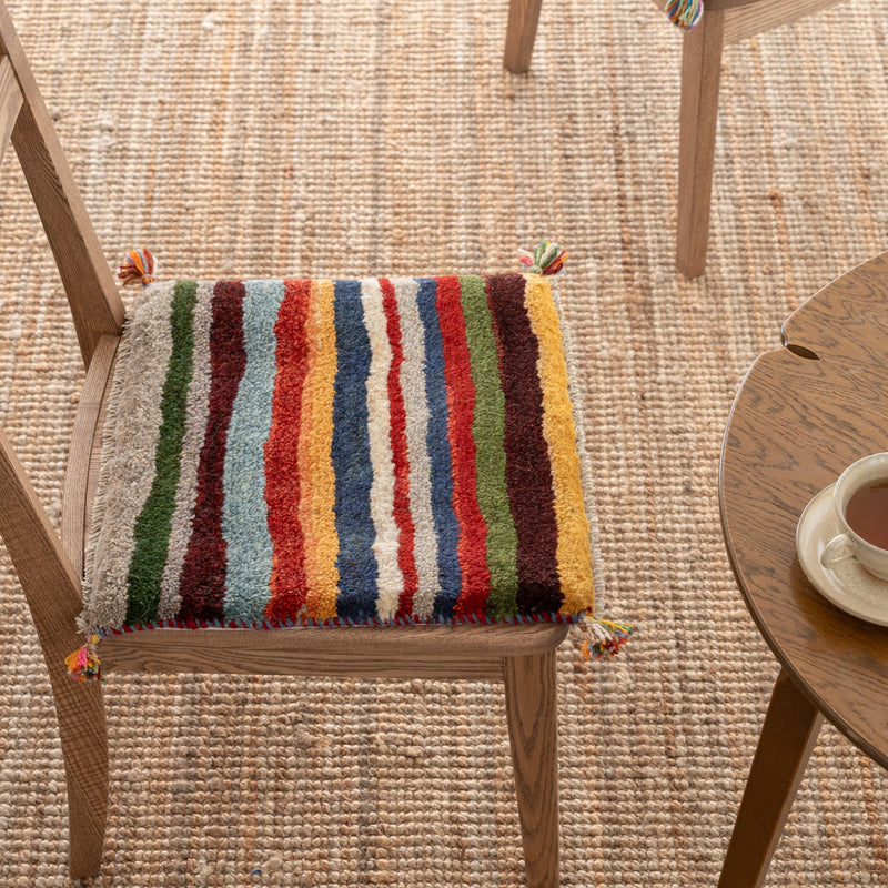 ギャッベ ペルシャ手織り絨毯 座布団 42×42cm – Persiadirect