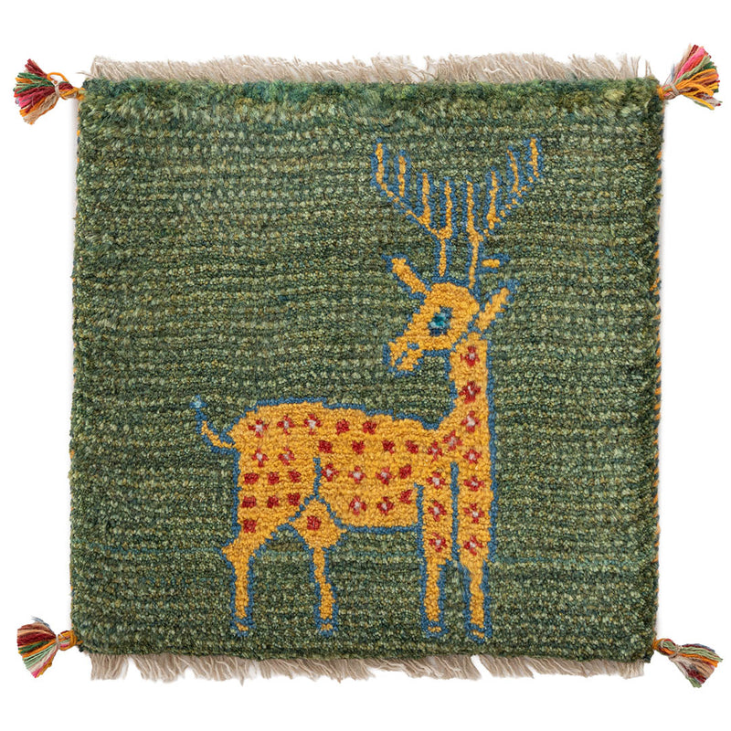ギャッベ ペルシャ手織り絨毯 座布団 44×43cm – Persiadirect