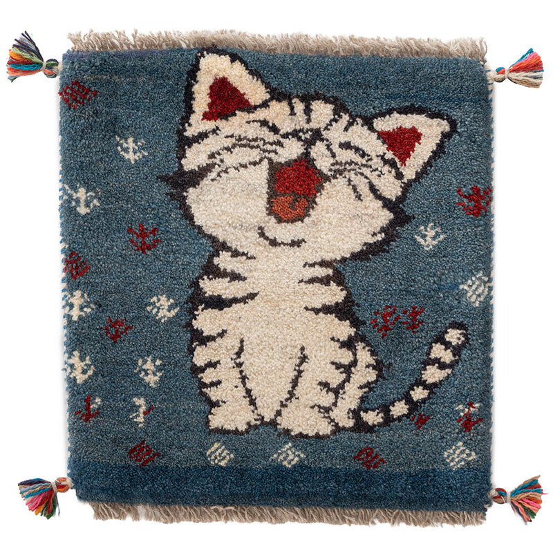 ギャッベ ペルシャ手織り絨毯 座布団 44×46cm – Persiadirect