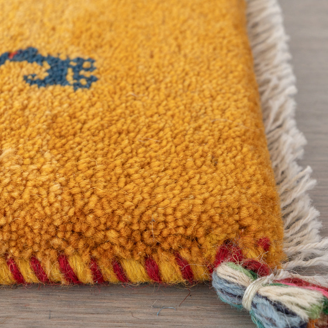 ギャッベ ペルシャ手織り絨毯 座布団 41×40cm – Persiadirect