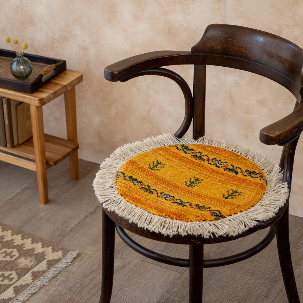 ギャッベ 丸形 直径約40cm – Persiadirect