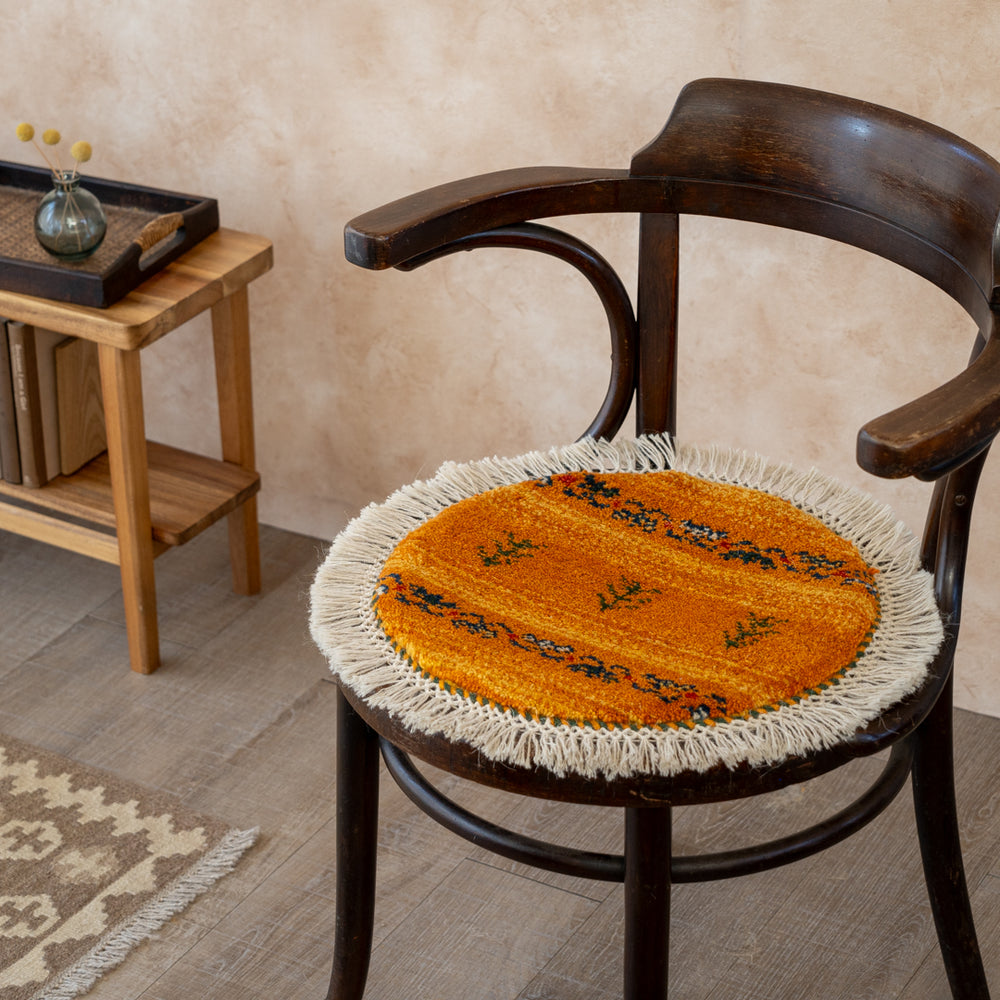 ギャッベ 丸形 直径約40cm – Persiadirect