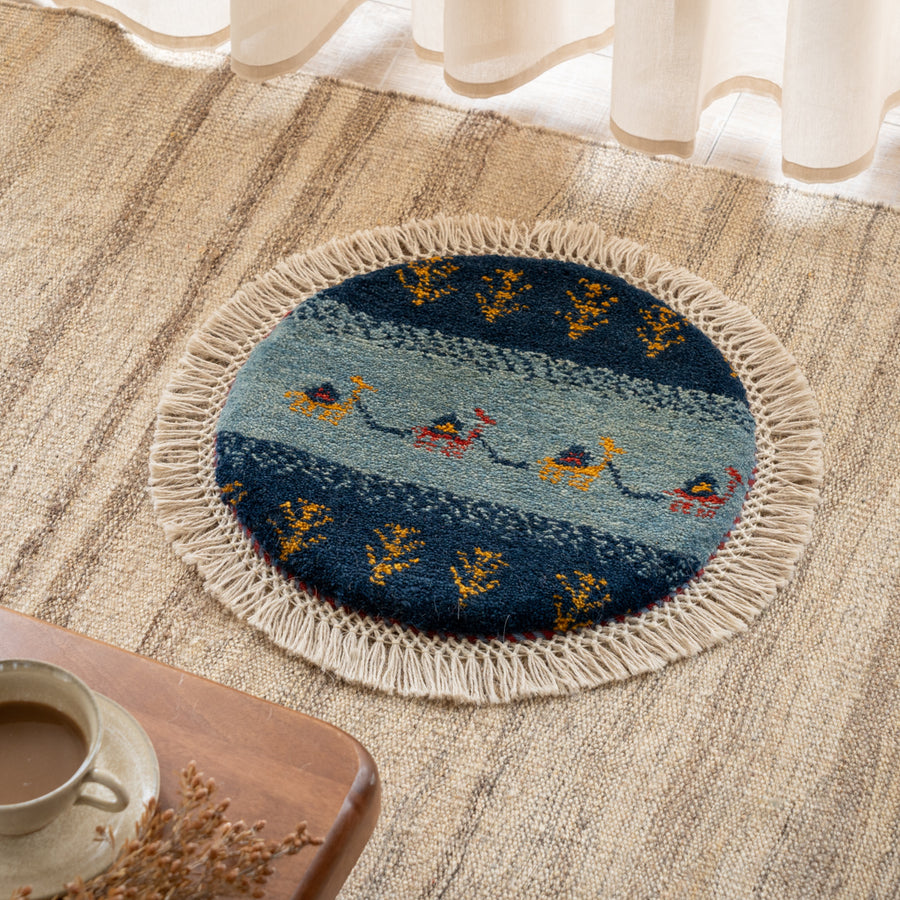 ギャッベ 丸形 直径約40cm – Persiadirect