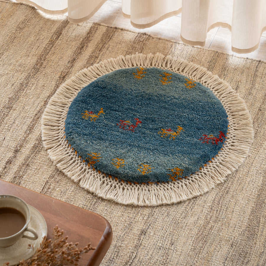 ギャッベ 丸形 直径約40cm – Persiadirect