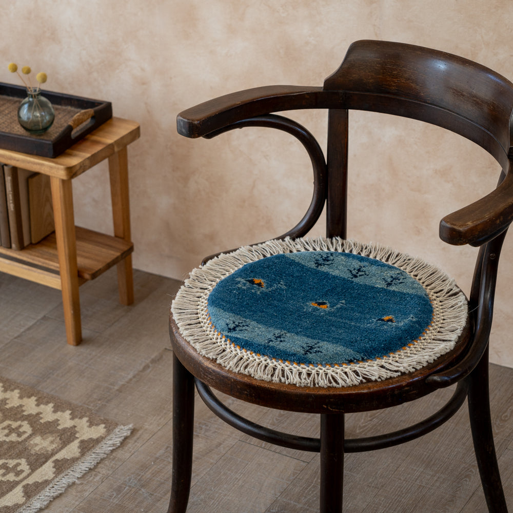 ギャッベ 丸形 直径約40cm – Persiadirect