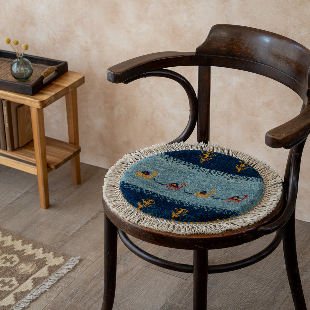 ギャッベ 丸形 直径約40cm – Persiadirect