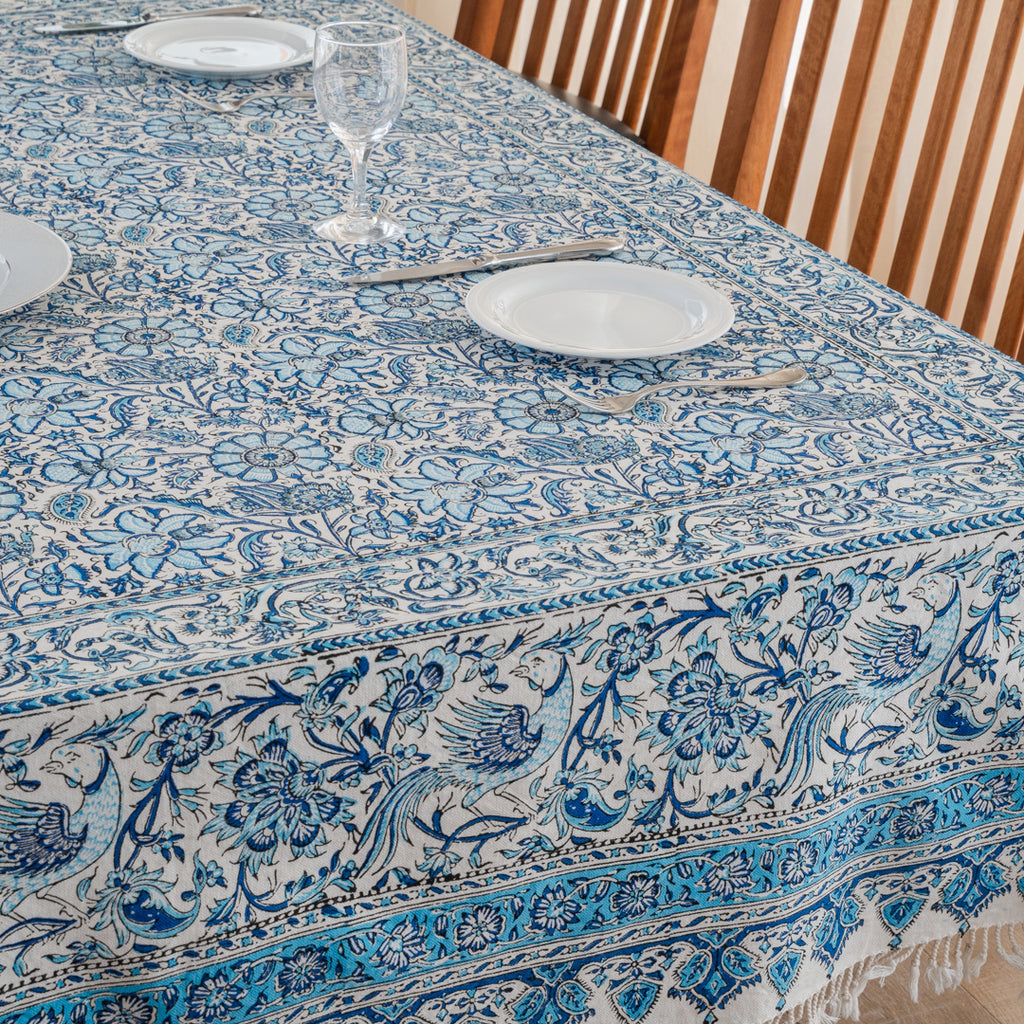 ペルシャ更紗 200×200cm 総柄 ブルー – Persiadirect