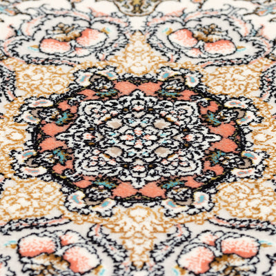 ペルシャ絨毯（機械織）　スーザン柄　コン色　75×120cm
