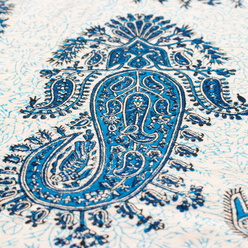 ペルシャ更紗　角型220×280cm　中心柄　ブルー　マルチカバー　イメージ