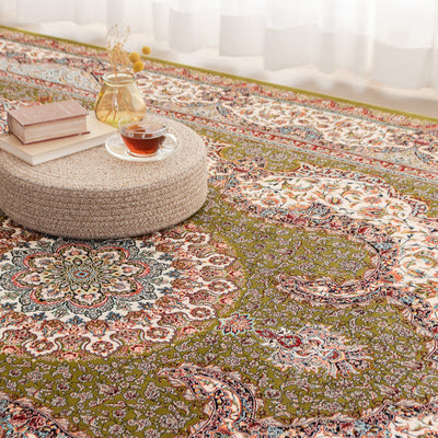 ペルシャ絨毯（機械織）　サーラール柄　グリーン　200×250cm