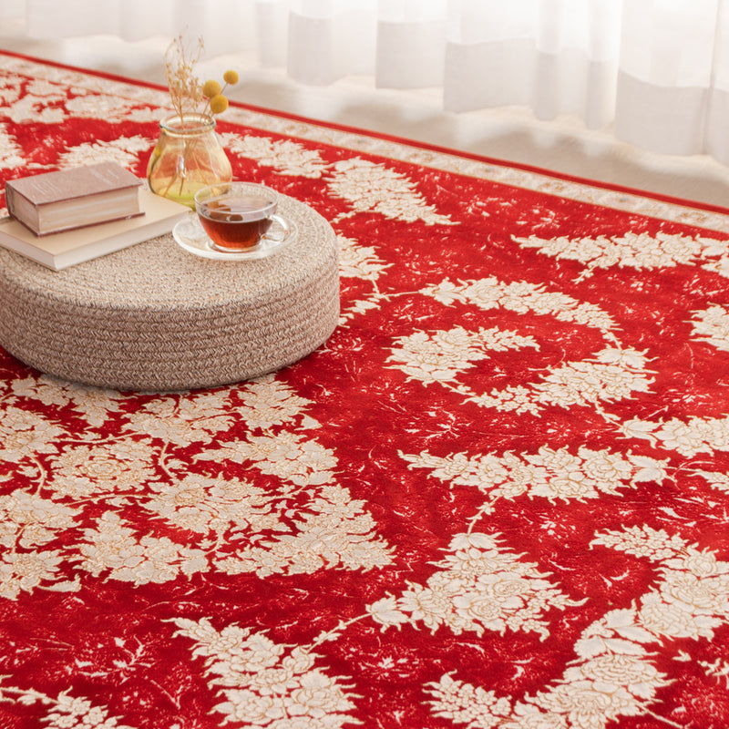 ペルシャ絨毯（機械織）　ザルリン柄　レッド　200×250cm