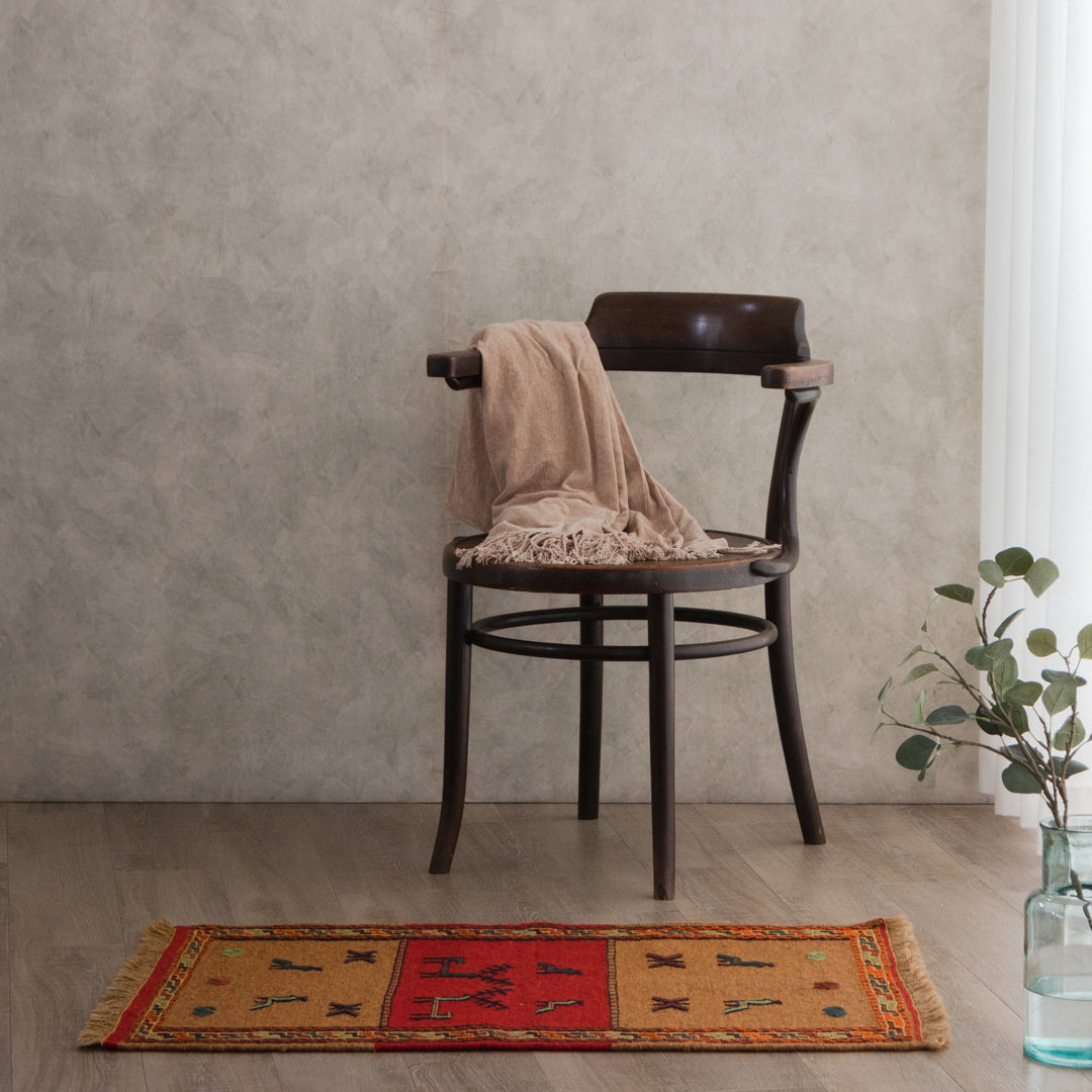 手織りペルシャ ソマック織りギリム ペルシャ手織りキリム ソマク織 【公式通販】