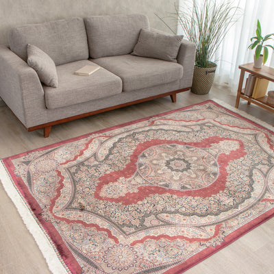 ペルシャ絨毯（機械織り） バンブーシルク 約150×200cm ラグサイズ