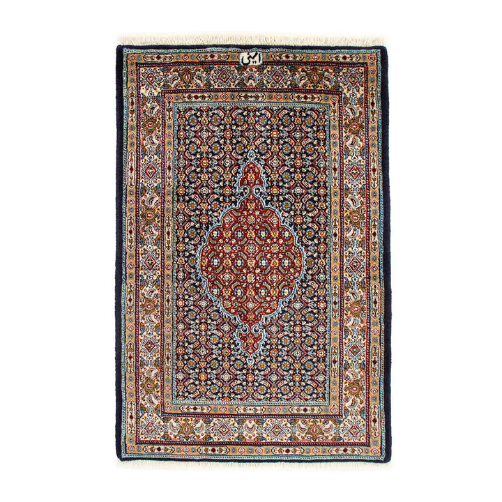 Y2822-1 ペルシャ絨毯 ウール 手織り 154×91㎝ ラグ マット