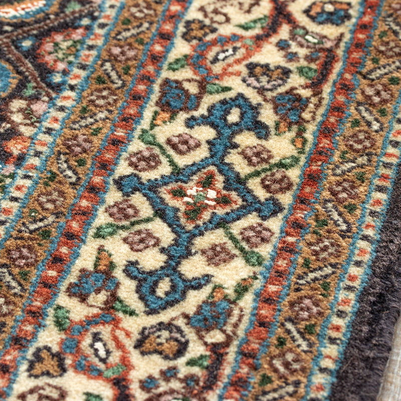 ペルシャ絨毯（手織り）　約75×120cm　玄関マットLサイズ