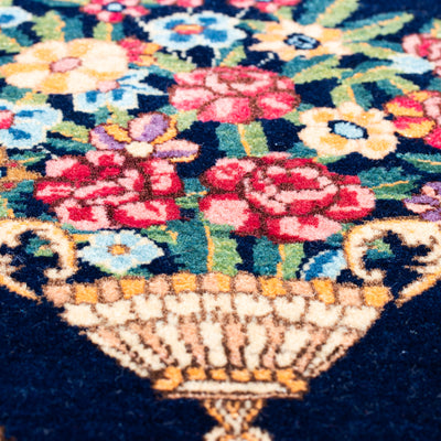 ペルシャ絨毯（手織り）　約60×90cm　玄関マットMサイズ