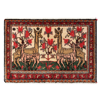 ペルシャ絨毯（手織り） 玄関マットMサイズ (約60×90cm) – Persiadirect