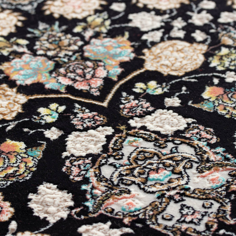 ペルシャ絨毯（機械織）　スーザン柄　コン　100×150cm
