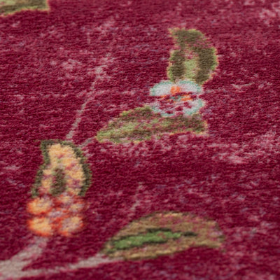 ペルシャ絨毯（機械織）　ゼンデギ柄　パープル　200×250cm
