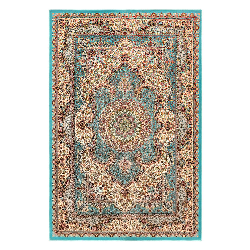 ペルシャ絨毯（機械織）　サーラール柄　ブルー　100×150cm