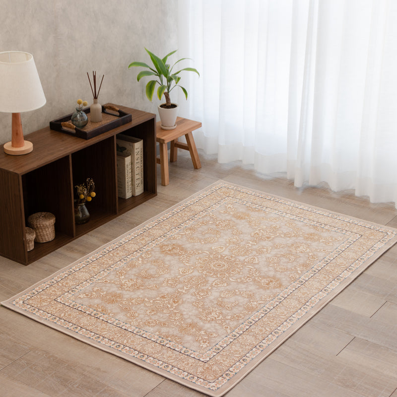 ペルシャ絨毯（機械織）　マールー柄　ネスカフェ　100×150cm