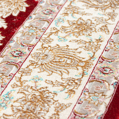 ペルシャ絨毯（機械織）　マールー柄　レッド　100×150cm