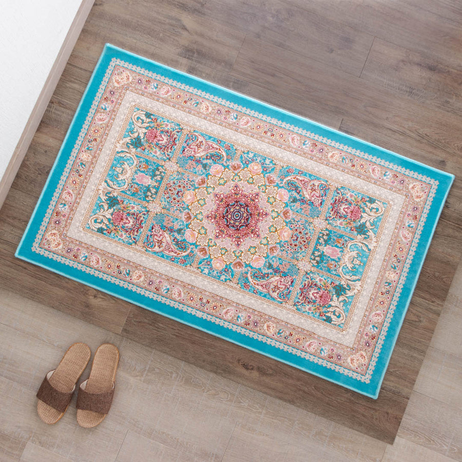 ペルシャ手織り絨毯 シルク 玄関マット クム 51×77cm – Persiadirect ペルシャ手織り絨毯 シルク 玄関マット クム 51×77cm – Persiadirect