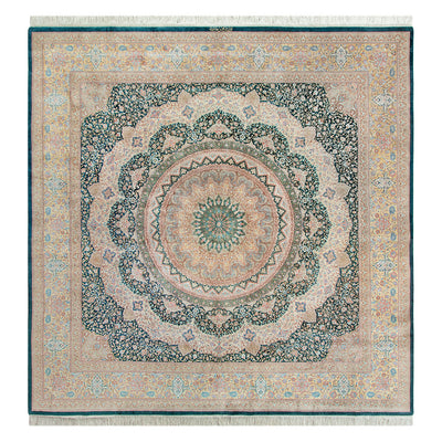 ペルシャ絨毯（手織り）　正方形サイズ