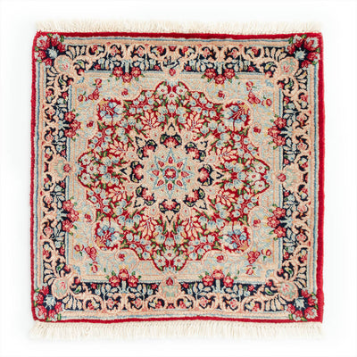 ペルシャ絨毯（手織り）　約40×40cm