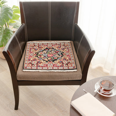 ペルシャ絨毯（手織り）　約40×40cm