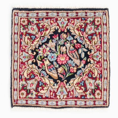 ペルシャ絨毯（手織り）　約40×40cm