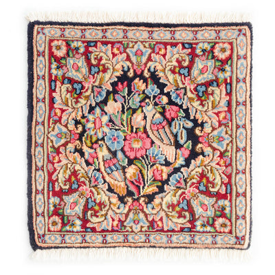 ペルシャ絨毯（手織り）　約40×40cm