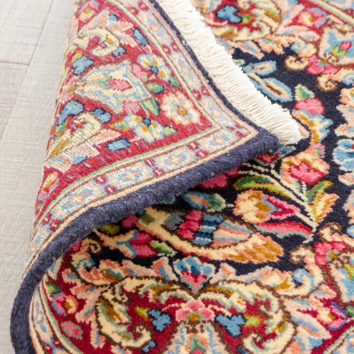 ペルシャ手織り絨毯 ウール 玄関マット ケルマン 45×45.5cm OUTLET