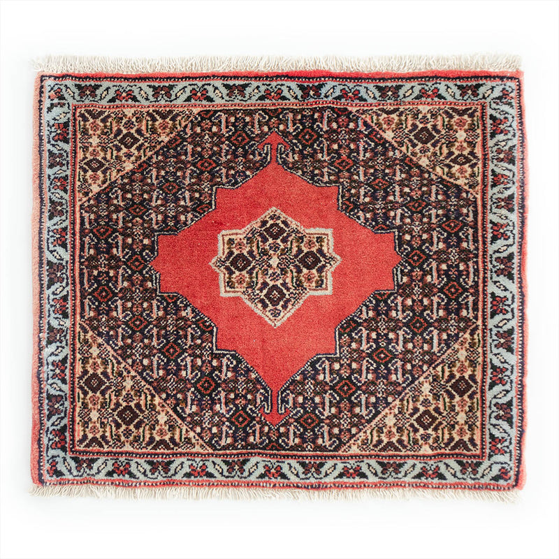 ペルシャ絨毯（手織り）　約40×40cm