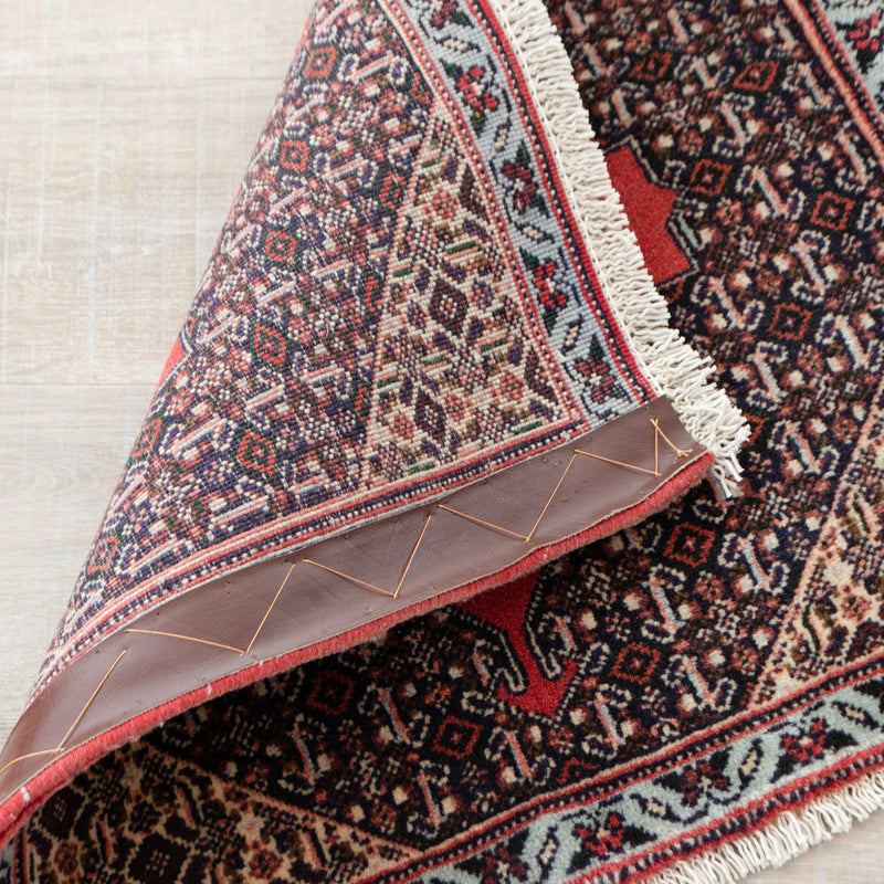 ペルシャ絨毯（手織り）　約40×40cm