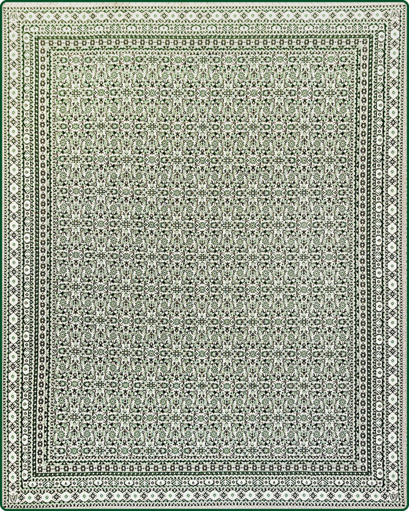 ル・ファルシー（綿カーペット）　アラム柄　グリーン　200×250cm